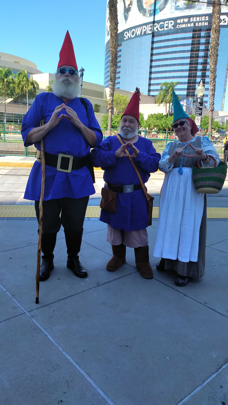 Some Garden Gnomes showed up in San Diego and thought they’d have a visit.